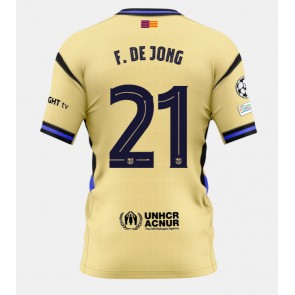 Barcelona Frenkie de Jong #21 Udebanetrøje 2025-26 Kortærmet